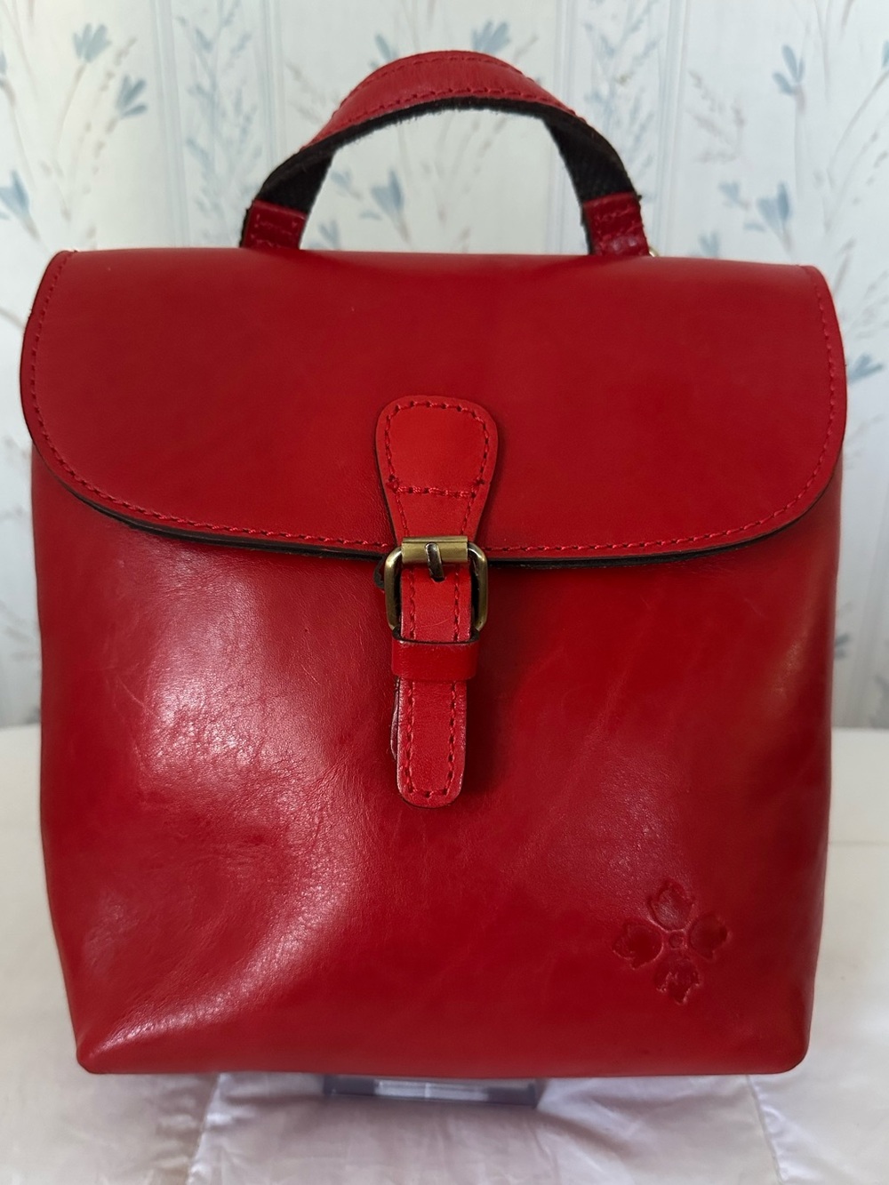 Patricia Nash Red Leather Backpack